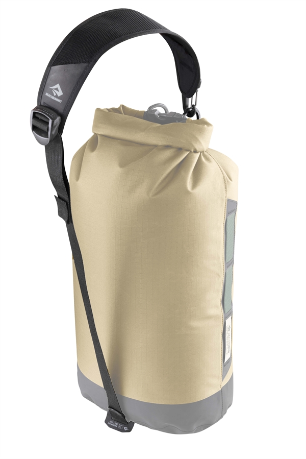 Sort nylon strop til dry bag med skulderpude